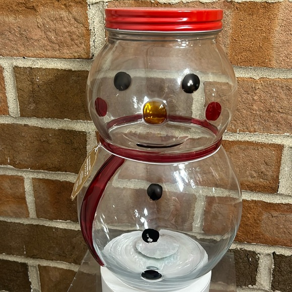 Snowman cookie Jar glass - Picture 1 of 5